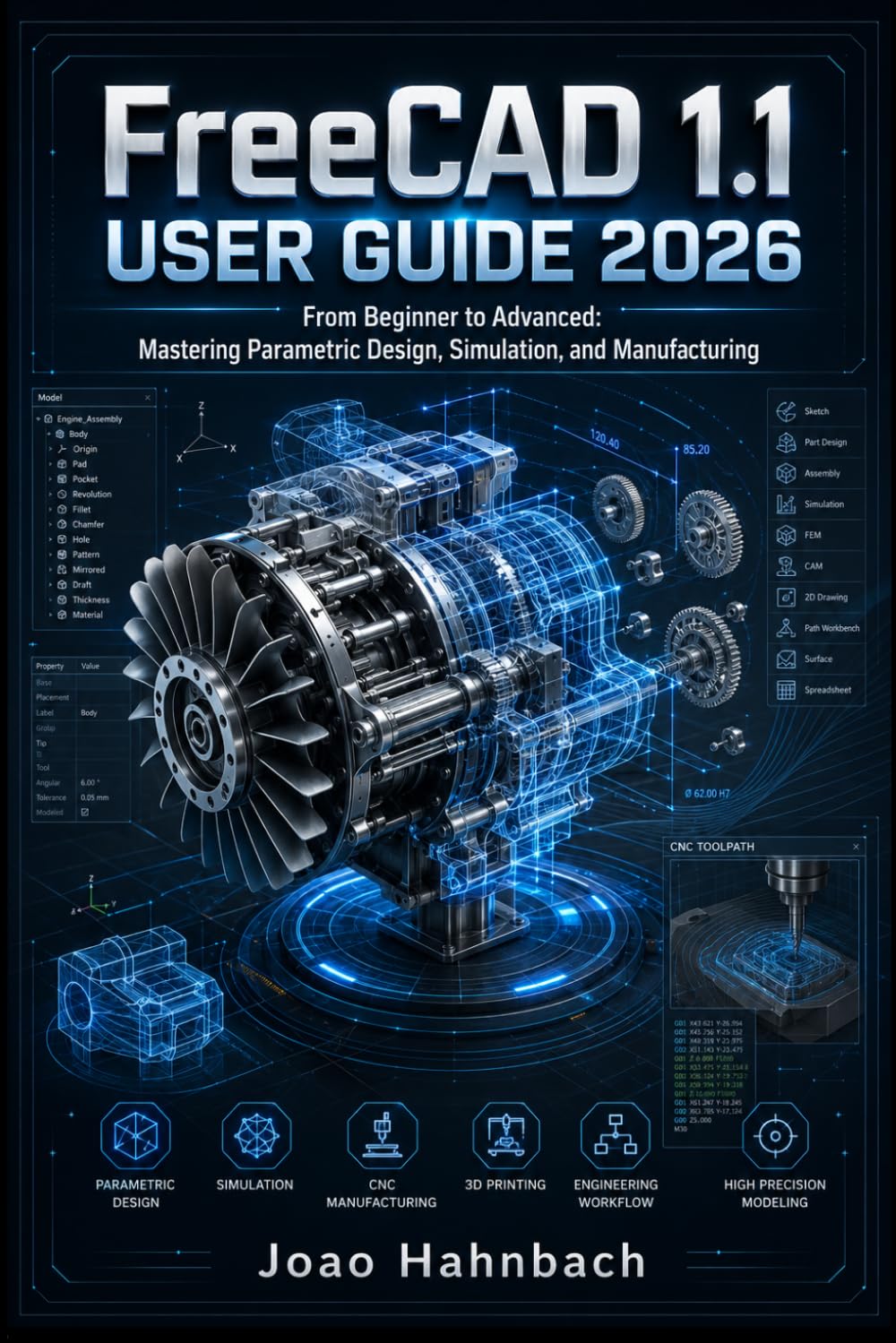 FreeCAD 1.1 User Guide 2026: From Beginner to Advanced: Mastering Parametric Design, Simulation, and Manufacturing