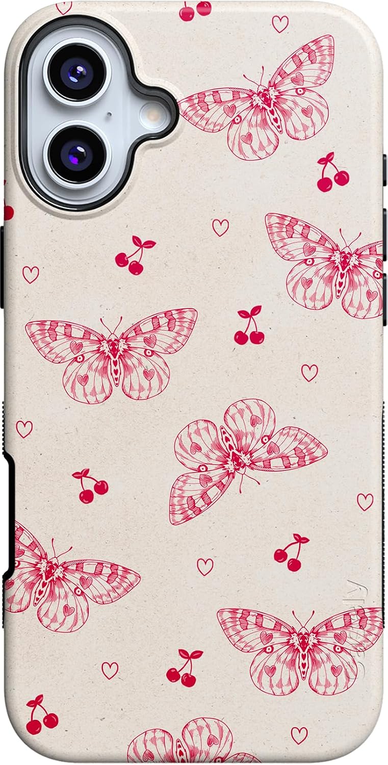 Casely iPhone 16 Plus Case | Heart Flutters | Butterfly | Bold Protective Design | Compatible with MagSafe