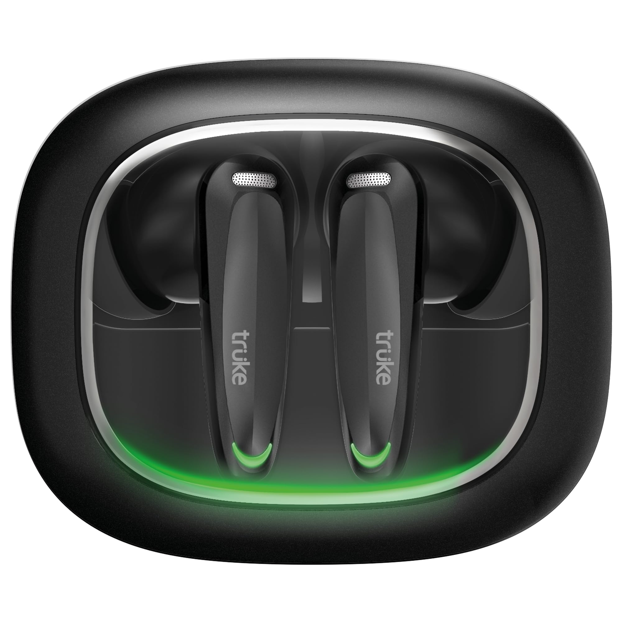 Sponsored Ad - truke New Launch BTG Crystal True Wireless in Ear Buds with Dual Pairing, Spatial Audio Earbuds, 40ms Low Latency, 68H Playtime Fast Charge, HiFi DSP Sound, 4Mics ENC 13mm Driver, Bluetooth 5.4-Black