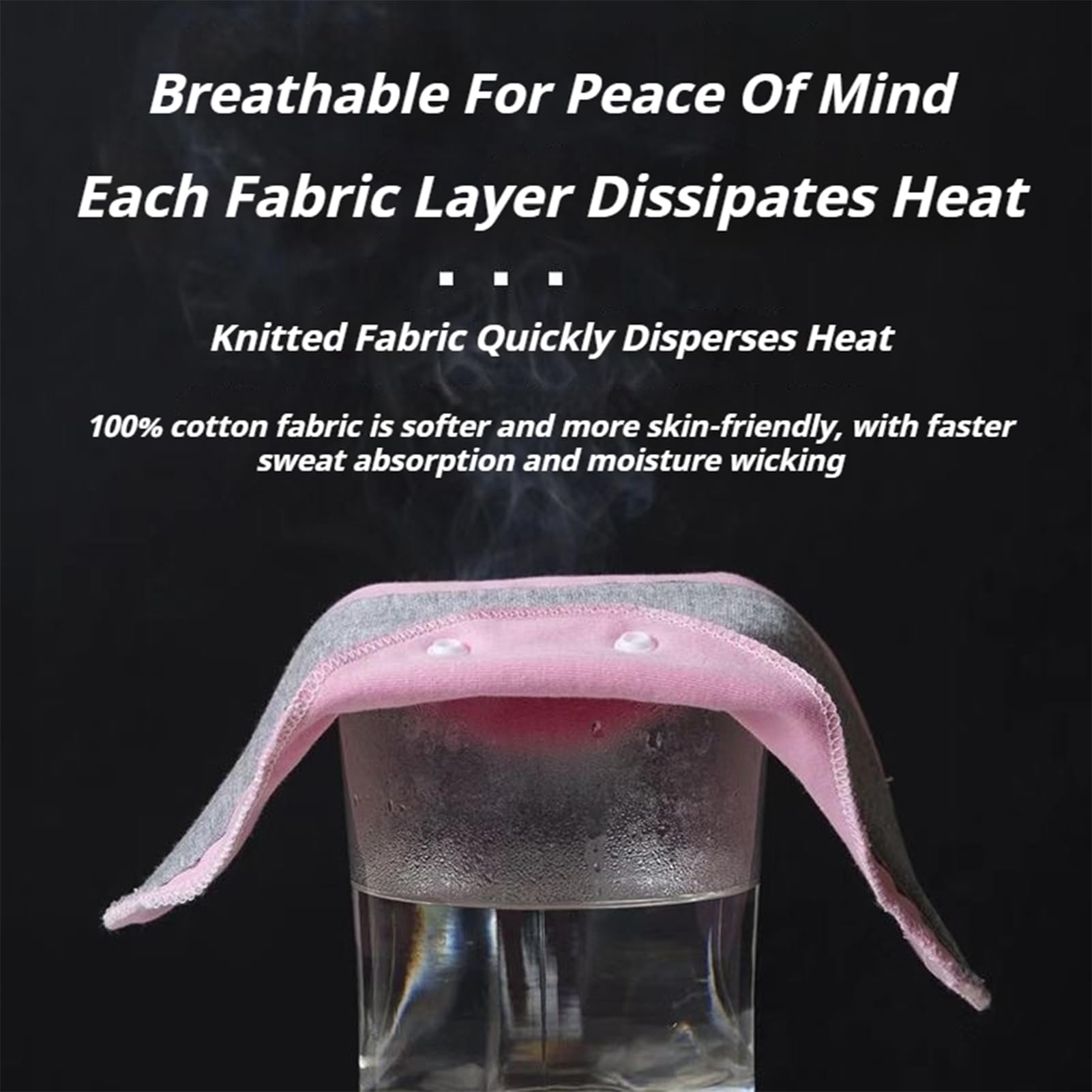 Reusable Leak-Proof & Waterproof Washable Incontinence Pads, Reusable Graphene Menstrual Pads, Pure Cotton, for Elderly Care & Mobility Support, Feel Secure, Dry, and Comfortable (6PCS) - 5