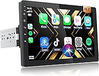 Vista 1 de Estéreo de coche Android 13 de 10.1 pulgadas con pantalla táctil giratoria, CarPlay inalámbrico y Android Auto, 2G+32G, Single Din, para Ford F150