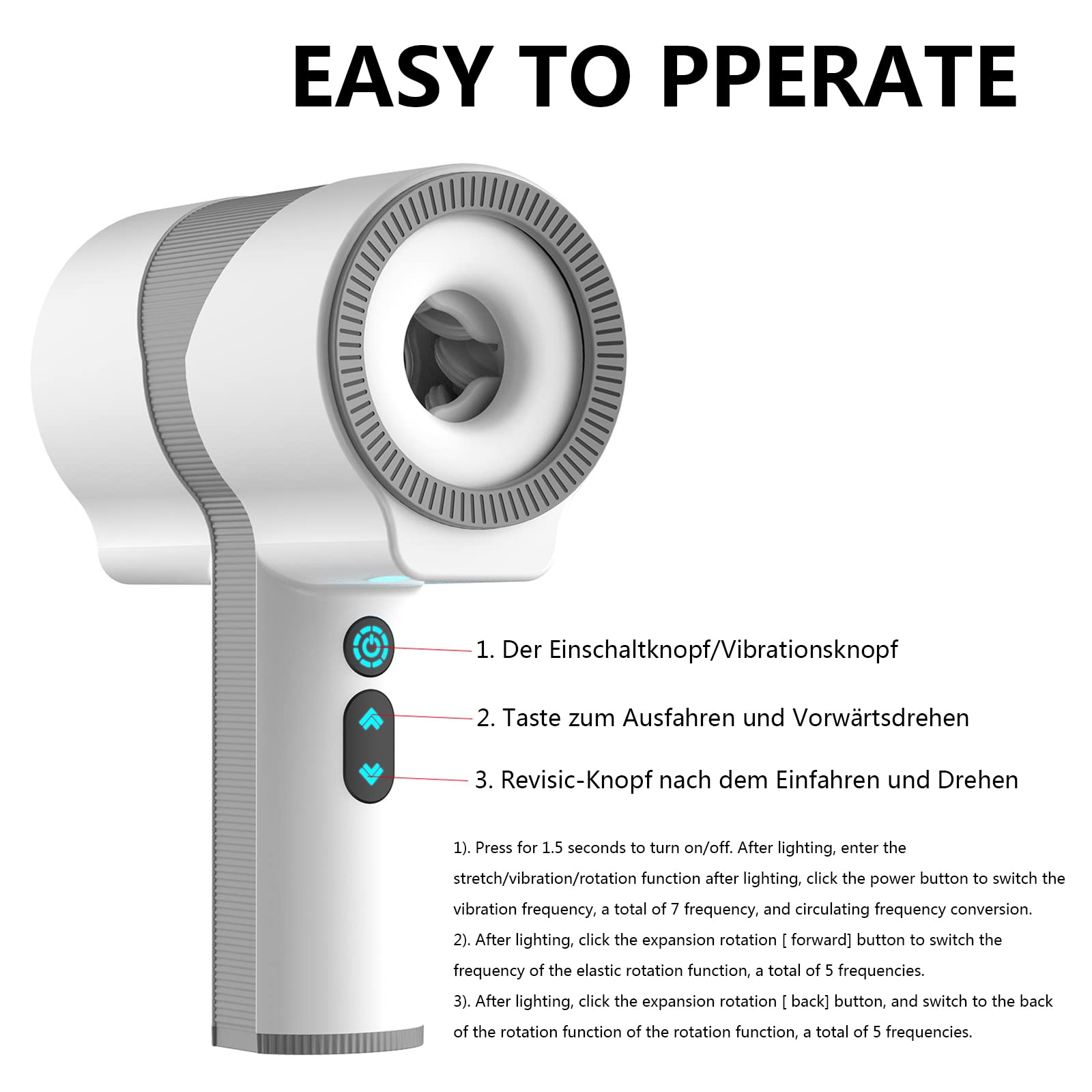 Masturbateur Électrique Coupe Masturbateur Électrique Pour Hommes, Masturbateur Automatique Avec 5 Types De Rotation Télescopique, 7 Types De Vibration, Masturbateur Avec Charge Rapide Magnétique