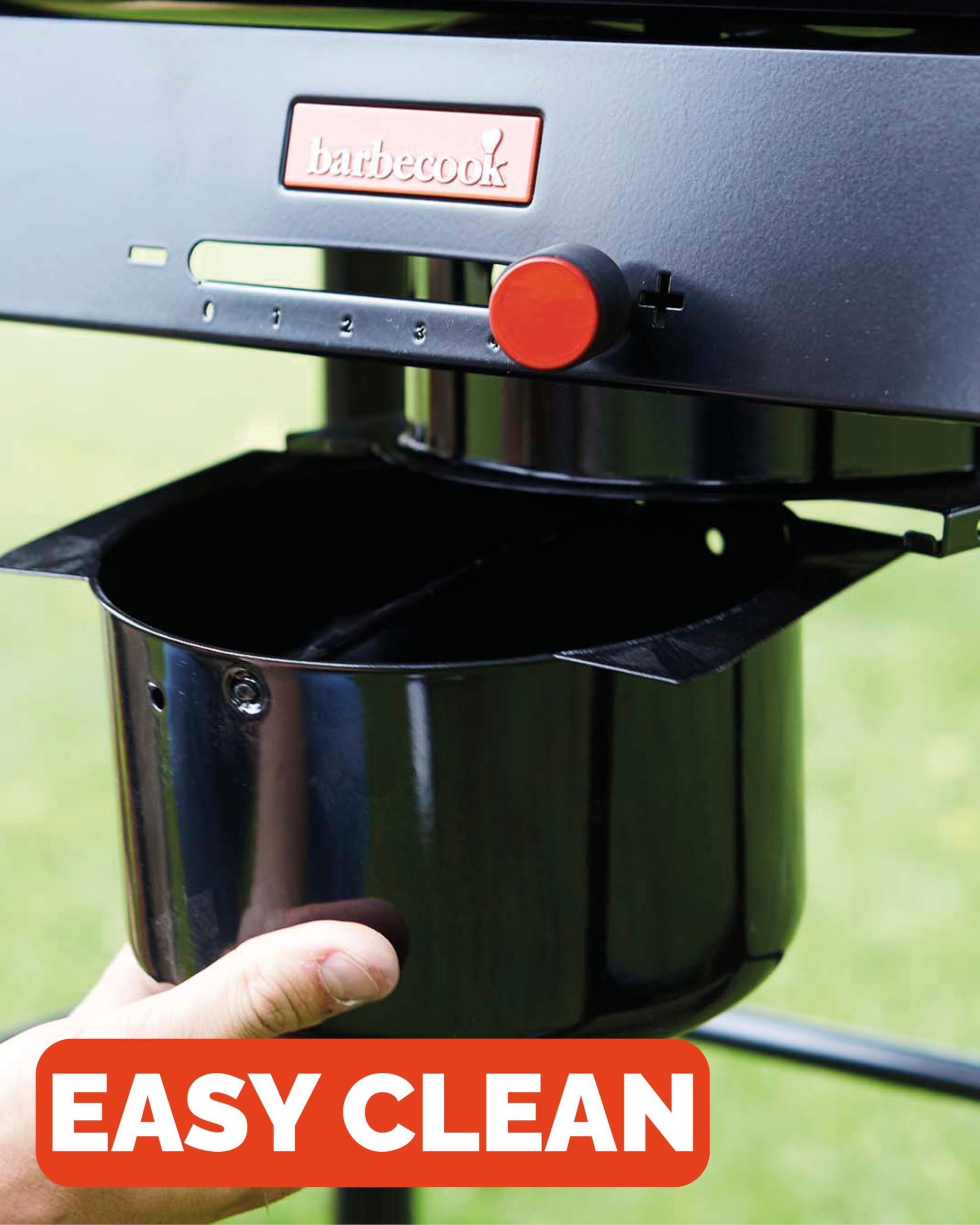 Barbecook Magnus Comfort grill na węgiel drzewny, grill grillowy, ze stołem, 85 x 64 x 110 cm