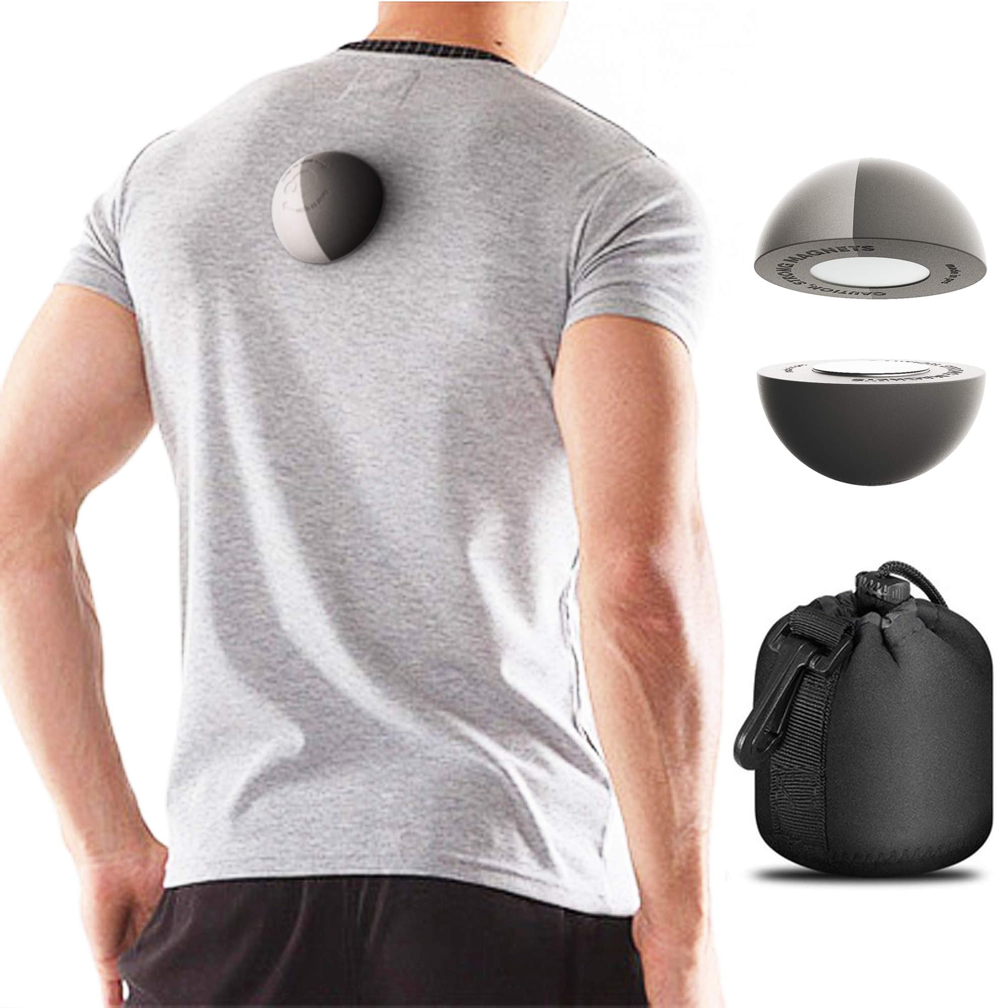 Magnetic Ball for Side Sleep - Calma Plus, Stop Snore Sleep Aid for Back Snorers, Anti Snoring Device for Sleep Apnea, Comfortably Attaches to Any Clothes and Keeps You in a Healthy Sleeping Position