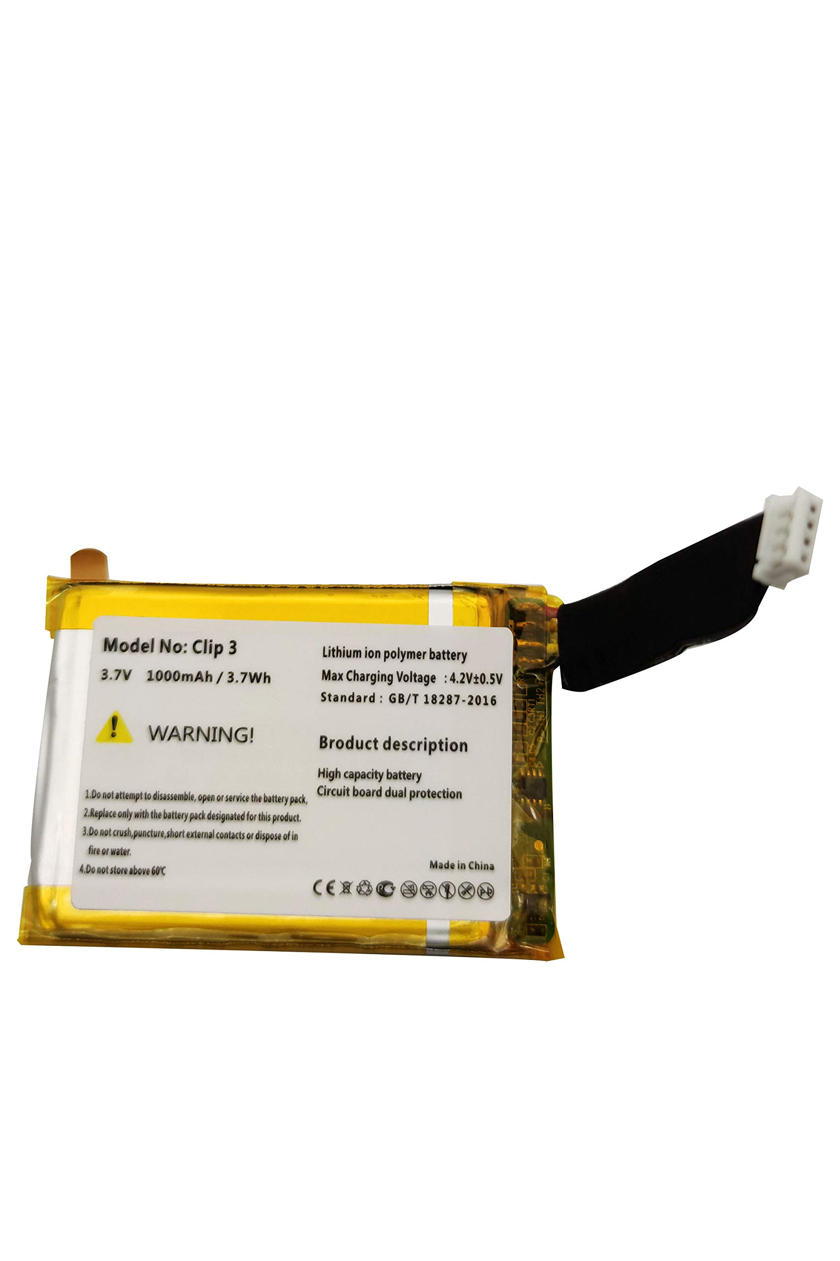 LJXH/ Lithium Poly Core Is Suitable For JBL Clip 2 Bluetooth Audio Battery GSP383555 Battery Plate I4164597389