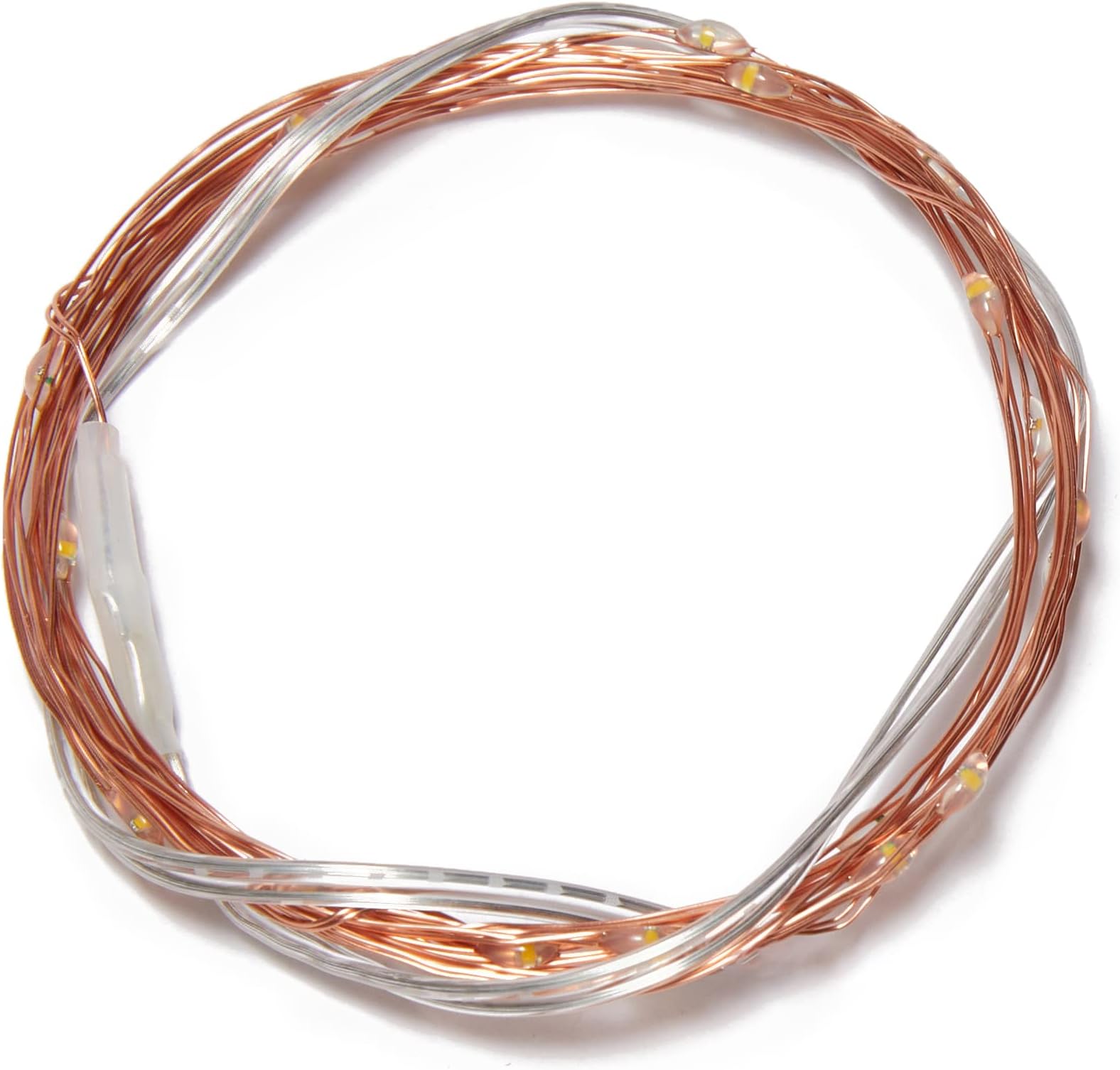 Amazon Basics 25-LED Battery-Powered Fairy String Lights,Pack of 2, Warm White