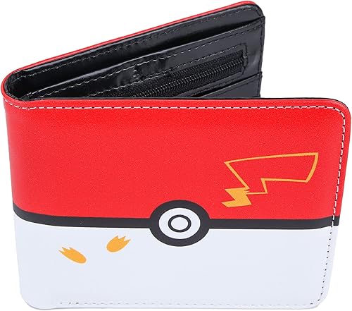 MBIHJH Cartera de anime para niños y niñas, con patrón de dibujos animados, de piel sintética, a la moda, unisex, plegable, para tarjetas de