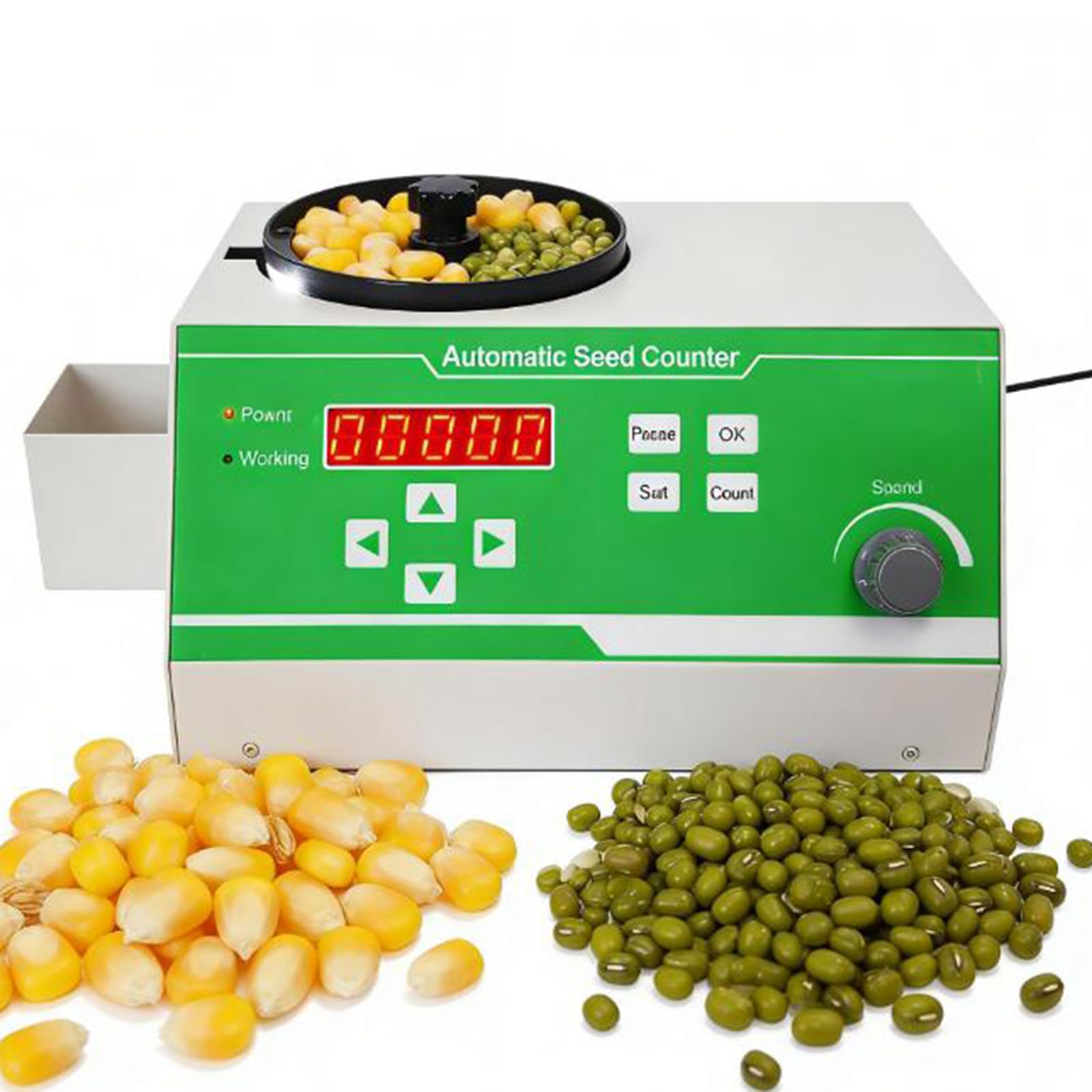 Contatore automatico per semi di piccole e medie dimensioni, strumento elettrico per conteggio delle particelle con manopola di controllo della velocità, uso in laboratorio agricolo