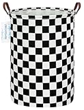 LANGYASHAN Laundry Basket Canvas Fabric Collapsible Organizer Basket for Storage Bin Toy Bins Gift Baskets Bedroom Clothes Children Nursery Hamper &lpar;Racing flag&rpar;