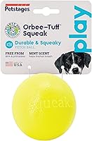 Vista 7 de Outward Hound Orbee-Tuff Squeak Ball - Juguete amarillo para perros