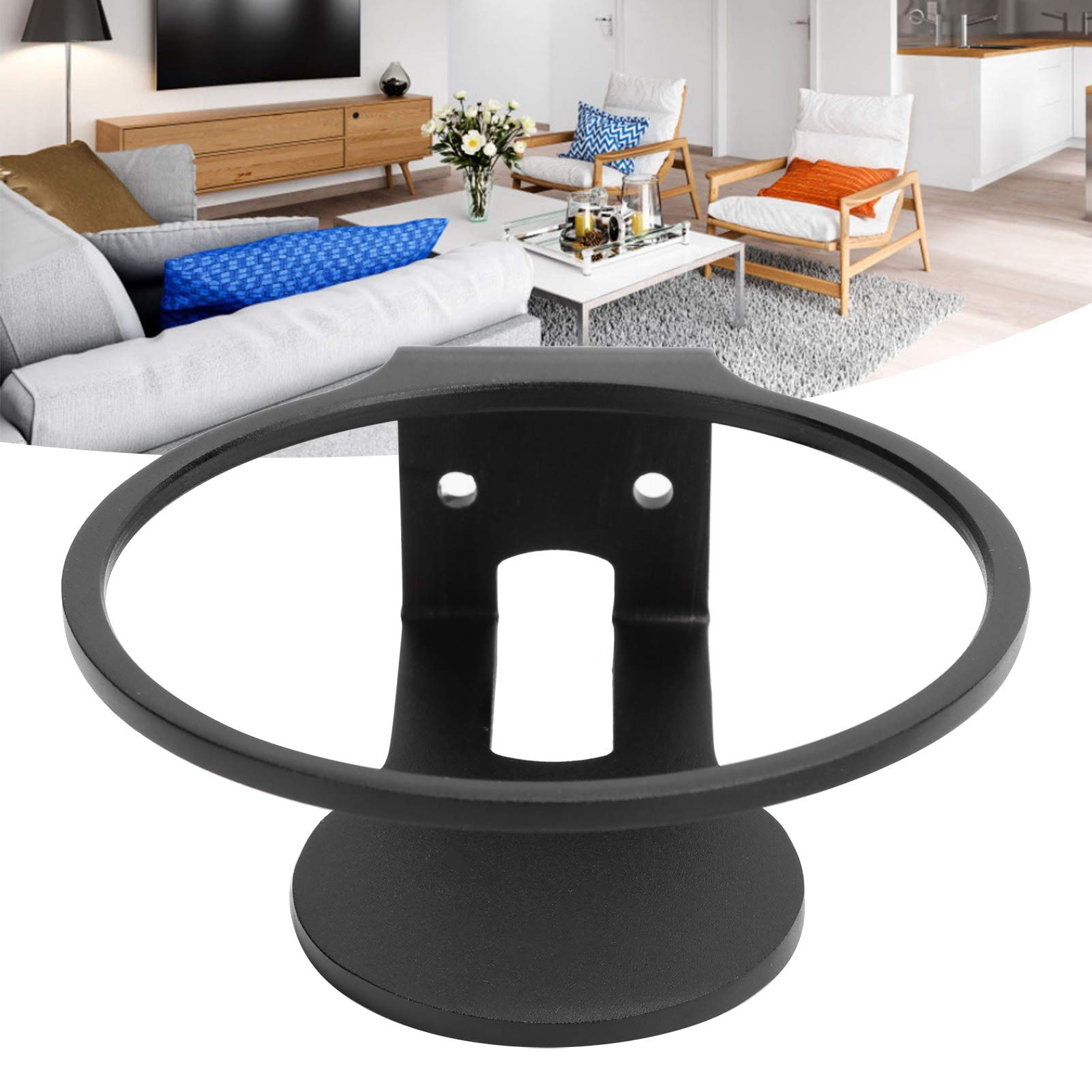 PUSOKEI Supporto a Parete per HomePod Mini - Robusto Supporto in Lega di Alluminio, Supporto per Soluzione Salvaspazio Compatibile con Homepod Mini Altoparlante(Nero)