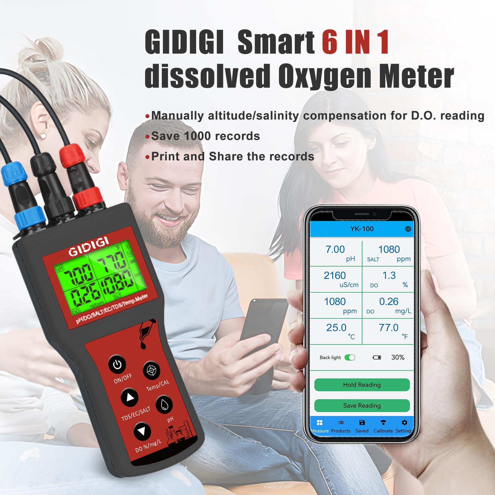 Dissolved Oxygen Meter - Pond & Aquarium Test Kit -2