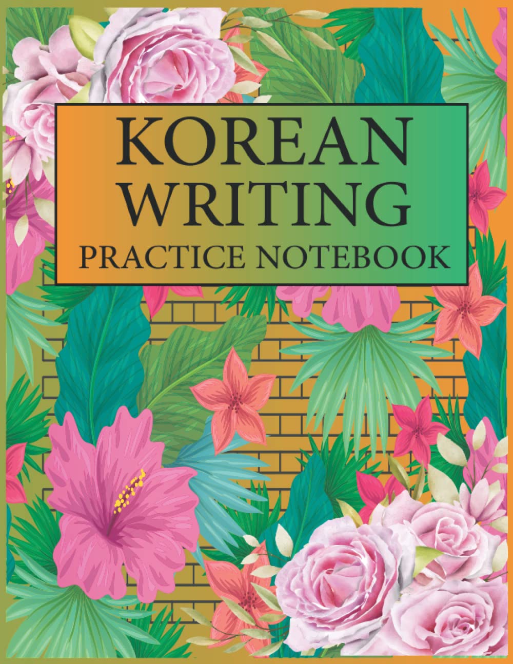 Buy Korean Writing Practice Handwriting Journal with squared sheets to write and learn Korean