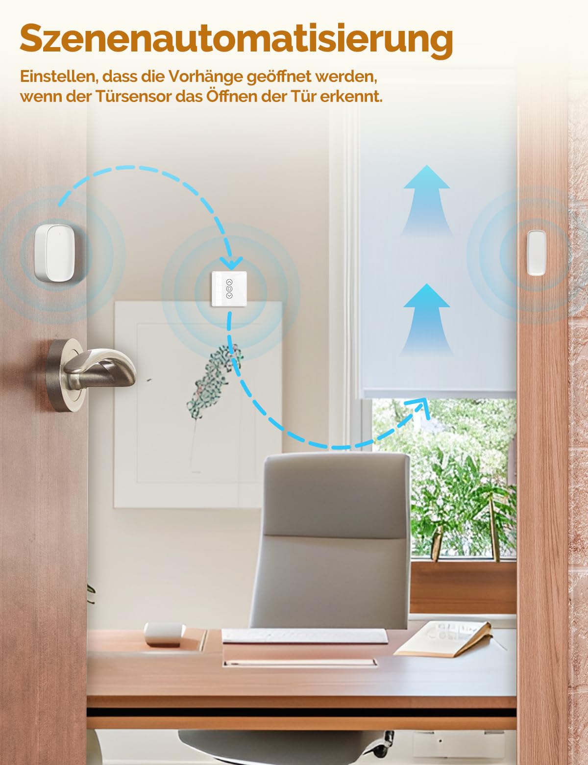 MOES 2.5D Rolladenschalter Smart Wlan mit Prozentanpassung,Kompatibel mit Alexa und Google Home, Zeitschaltuhr und Sprachsteuerung,Rolladensteuerung Unterputz,Neutralleiter erforderlich(Weiß)