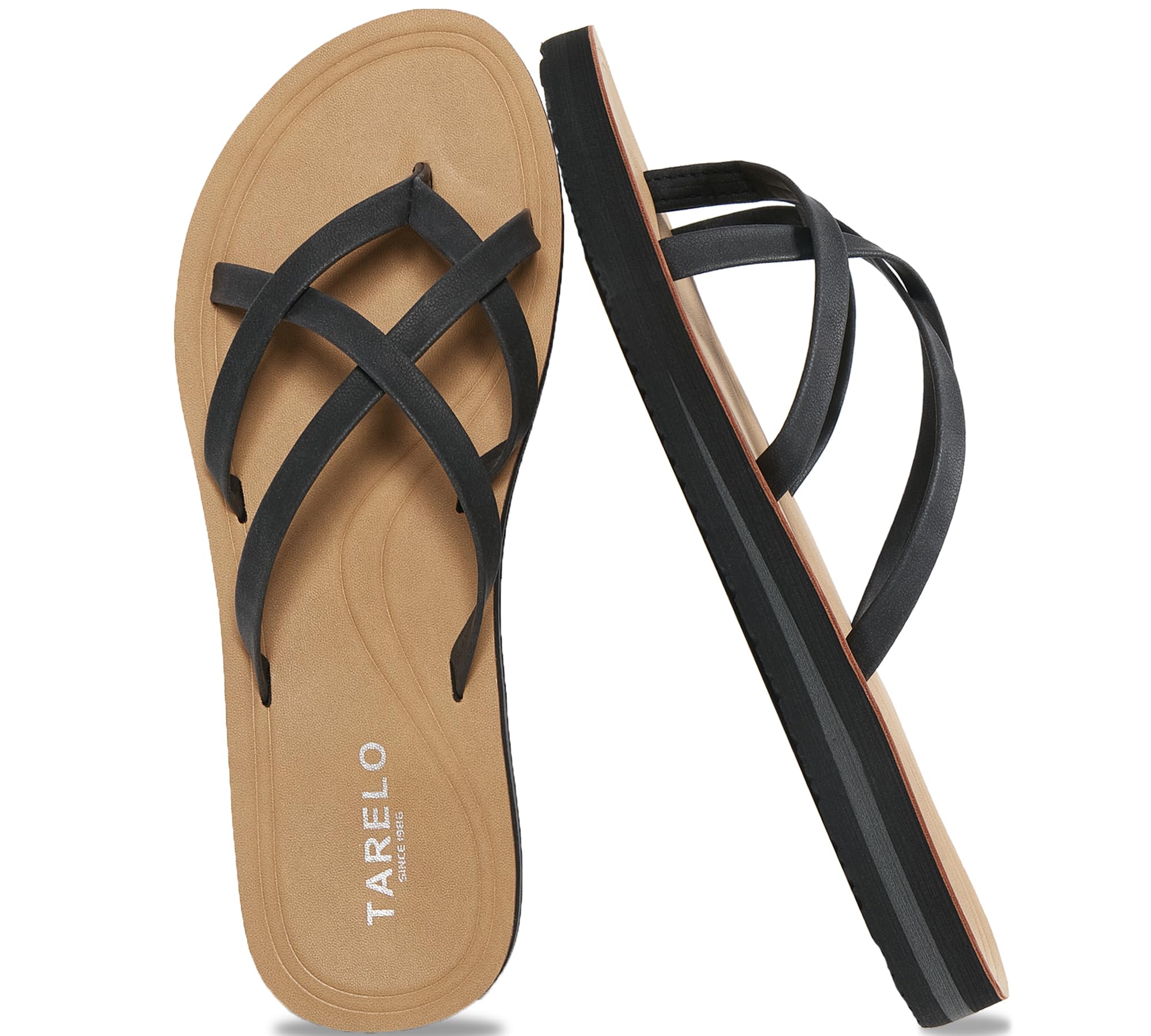 TARELO Flip Flops Damen Sommer Zehentrenner Größe 36-41
