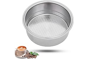Chefman Espresso Machine 51mm Stainless Steel Double Layer Pressurized Filter Basket for Portafilter Coffee Machine