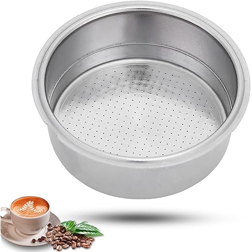 Stainless Steel Coffee Filter 51mm Double Layer Pressurized