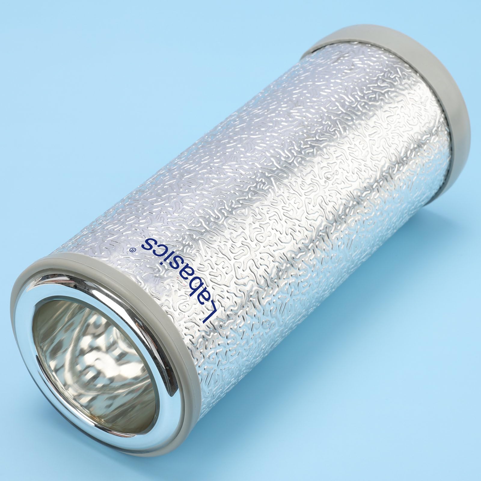 Labasics Labor-Dewar-Kolben, Vakuumversilberte Auskleidung aus Hoch-Borosilikatglas, Hoher Kolben, 665 ml Volumen, Ideal für die Lagerung von Trockeneis und Flüssigem Stickstoff
