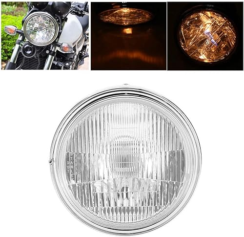 Miniatura 4 de Faro delantero de motocicleta de 7-7/8 pulgadas, alto brillante, repuesto para faros delanteros de motocicleta, estilo retro, para CB400 CB500 CB1300