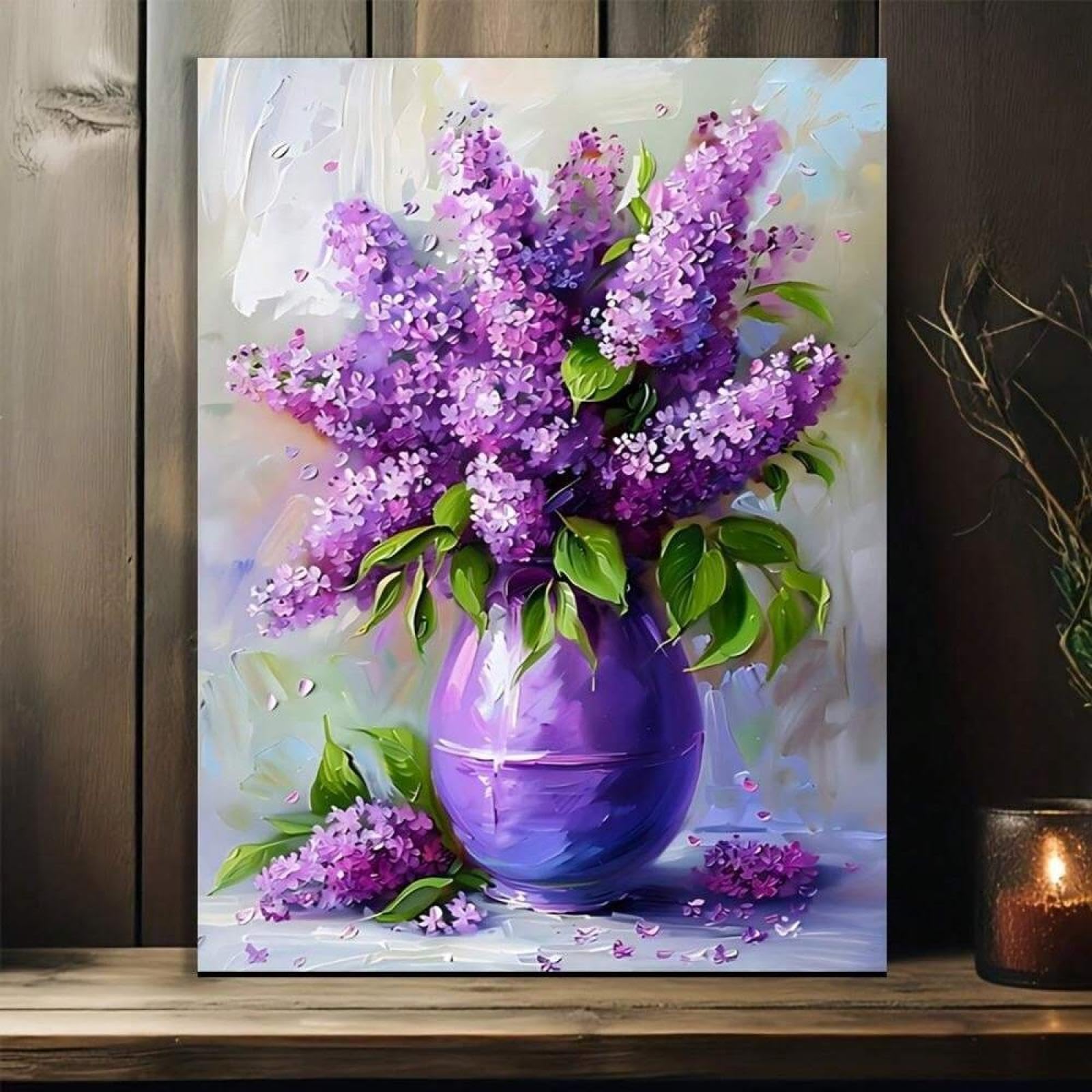 Impression sur toile lilas XBTYKPB cadre interne de qualité - 6