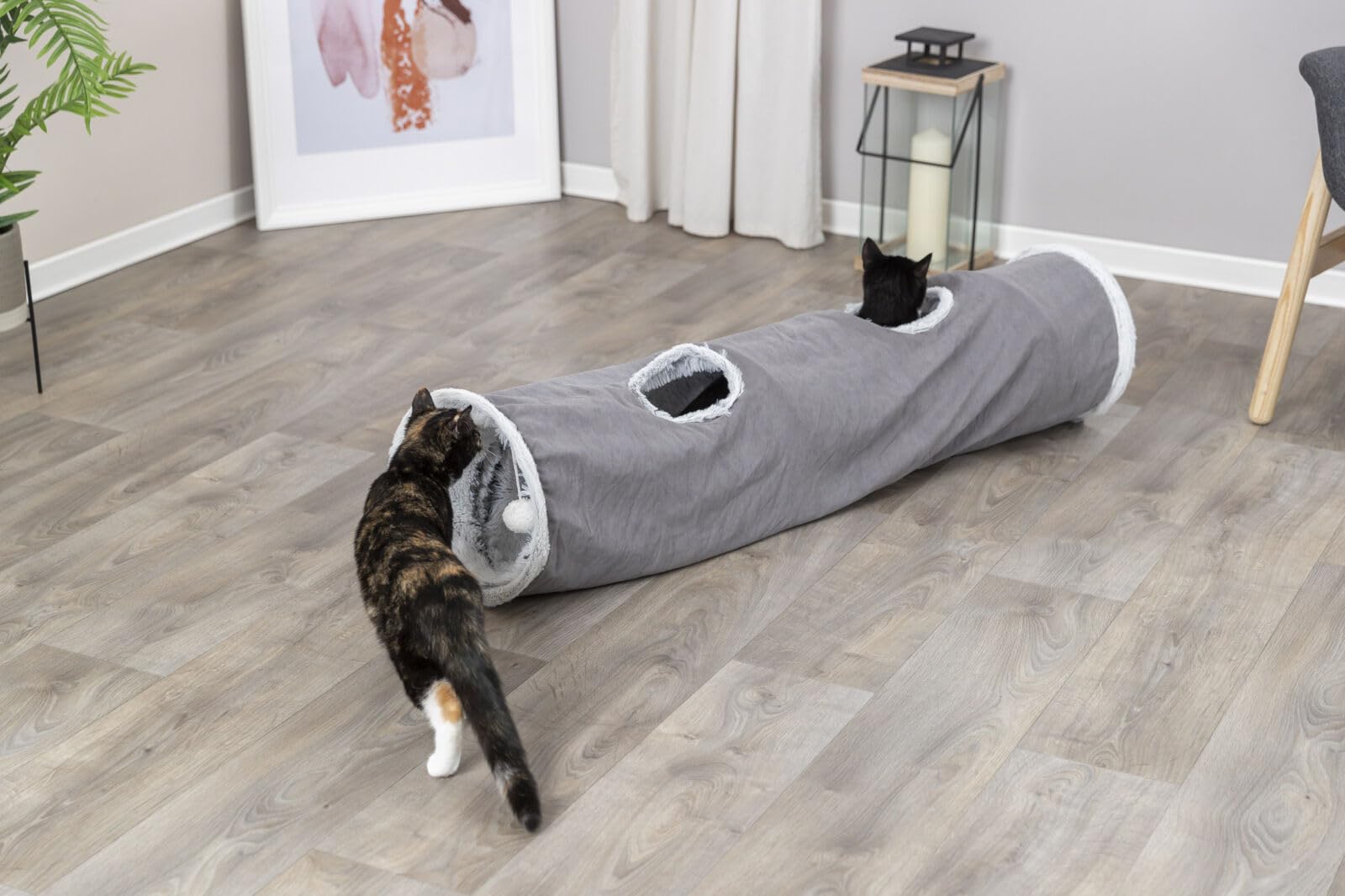 TRIXIE Spieltunnel Harvey - grau ø 27 × 116 cm