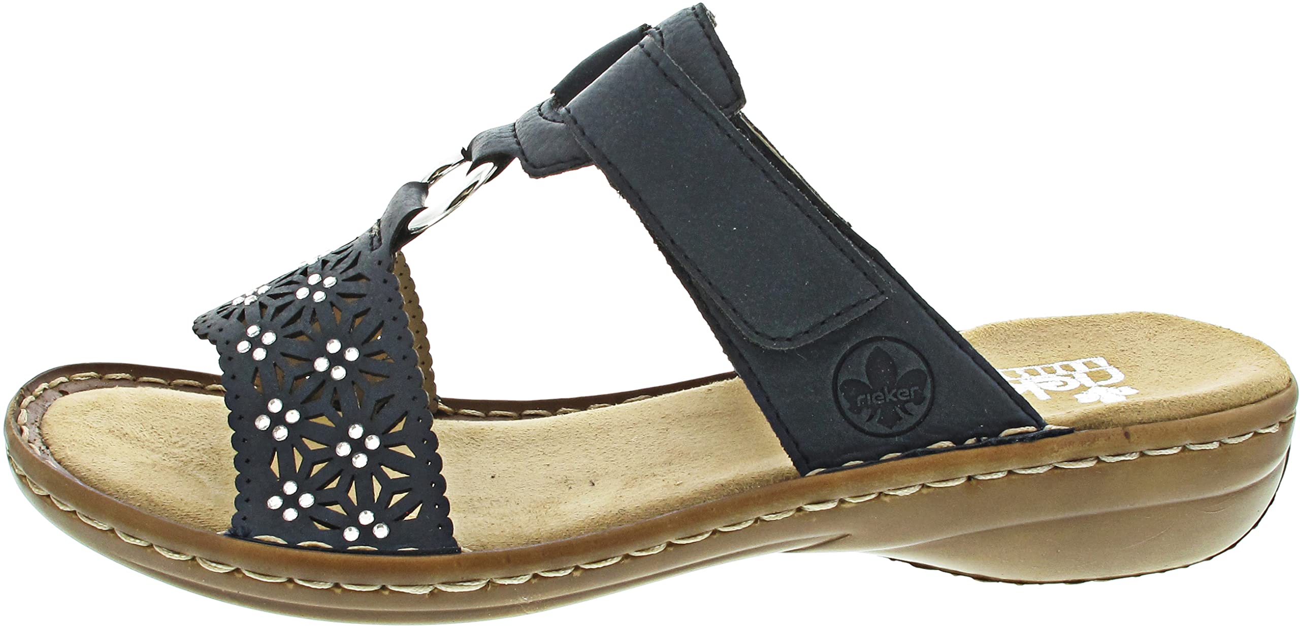 Rieker Women's Frühjahr/Sommer 60871 Mules, Blue (Pazifik 14), 4 UK