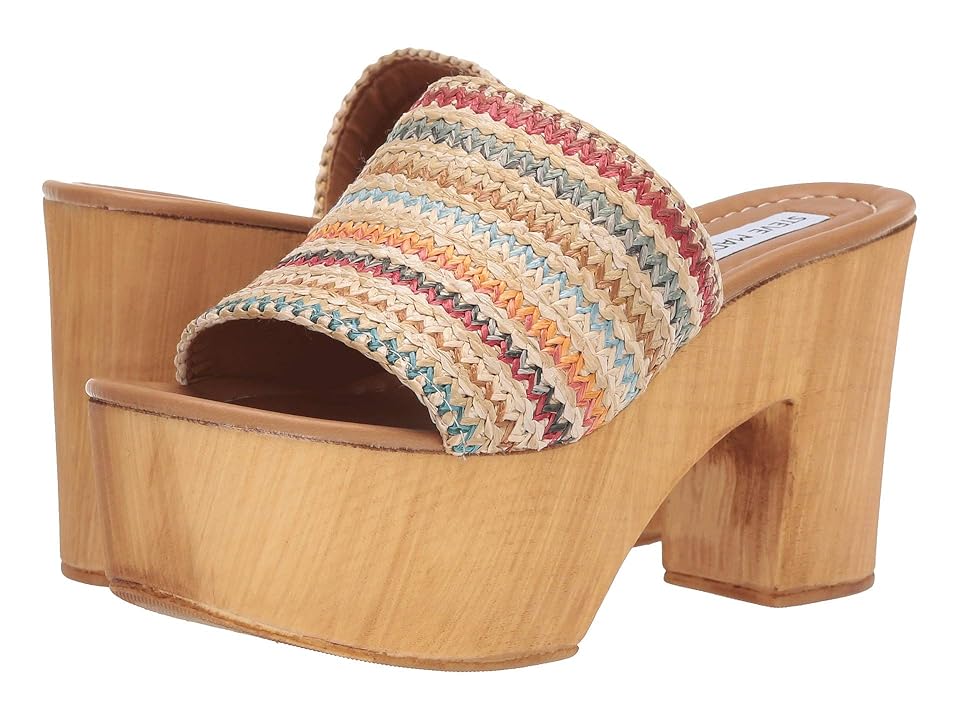 

Steve Madden Playdate Heeled Sandals (Raffia) High Heels, Beige