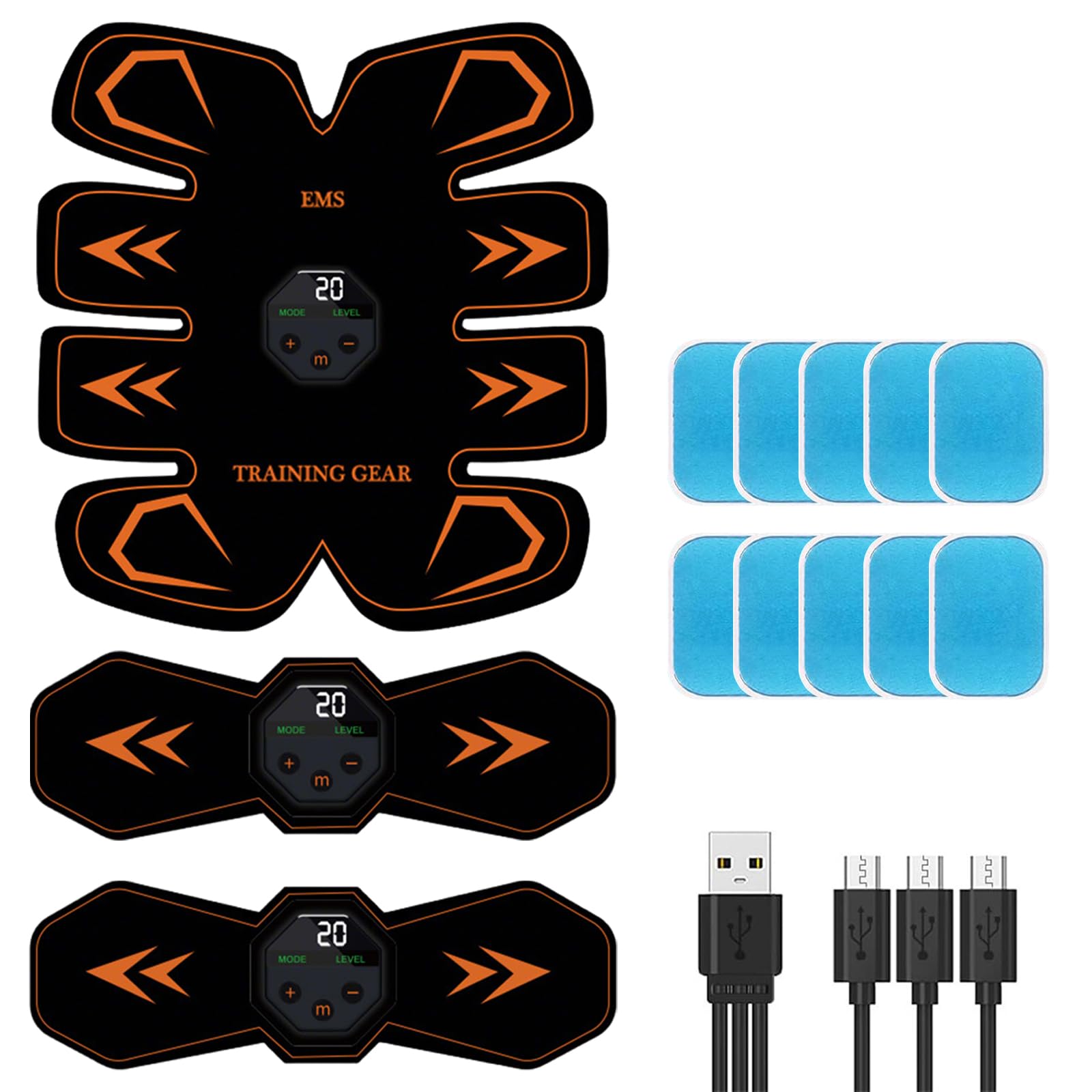 Vtizikl ABS Trainer Muscle Stimulator,EMS Training Device, Abdominal Muscle Trainer, Portable Muscle Stimulator,Electric Abdominal Muscle Toner For Abdominal/Arm/Leg/Hip Training