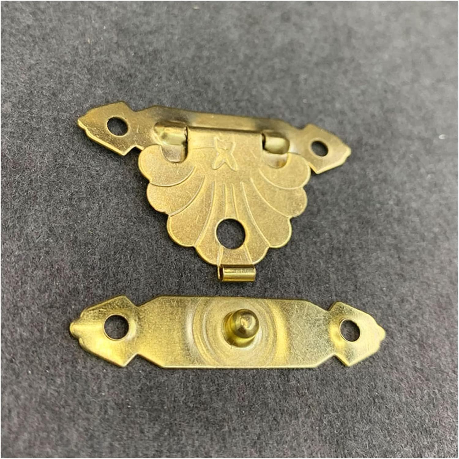 Combination Padlocks ，Safe Padlock, Locker LockAntique Retro Hasp Lock Buckle Hook Eye Latch,10 Pieces of 30 * 23mm Iron Jewelry Box Padlock Wooden Wine Gift Box Handbag Buckle Hardware Accessories