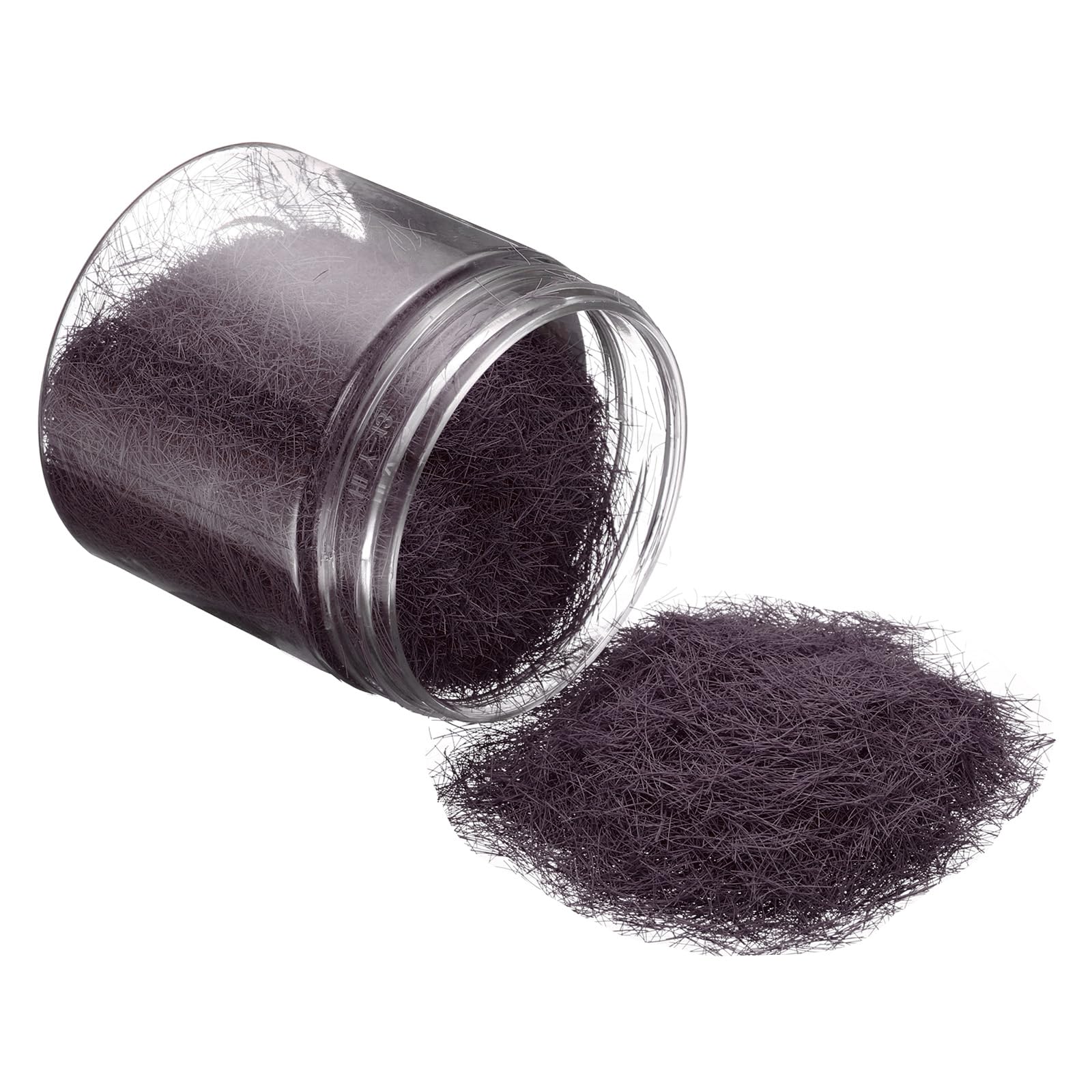 CoCud Model Grass Terrain Powder, 185ml Capacity, Fake Miniature Flower Grass Tree 8mm Nylon Brown - (Applications: DIY Dollhouse Fairy Garden Model