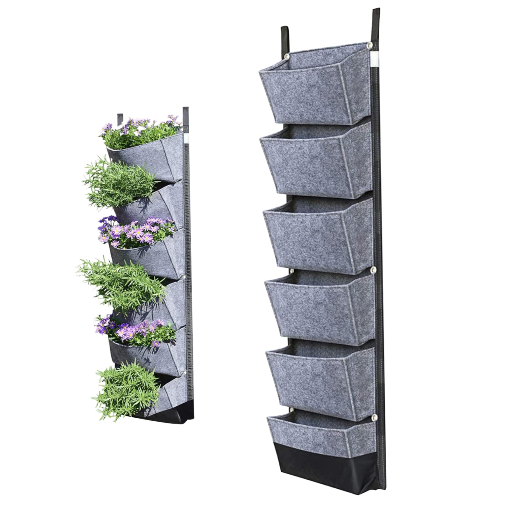 Bolsas de cultivo colgantes impermeables para sembrar en paredes sin espacio