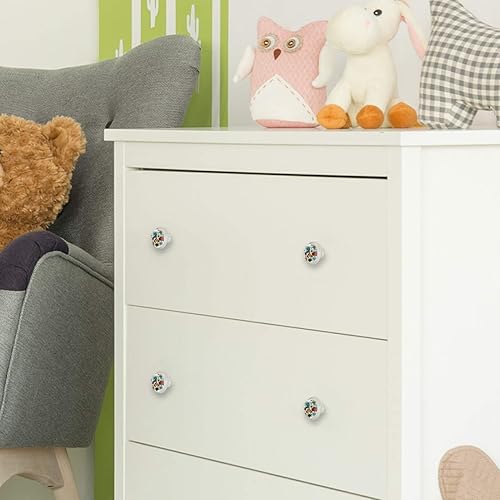 Miniatura 8 de Perillas redondas decorativas para armario de cocina, cajones de armario, cómoda, 4 unidades, patrón de surf