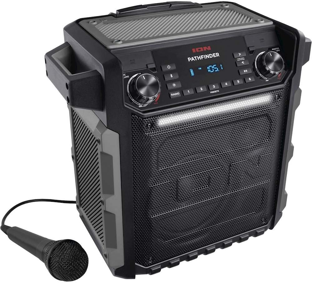 ION Audio Pathfinder | High Power All-Weather Rechargeable Speaker (Renewed)