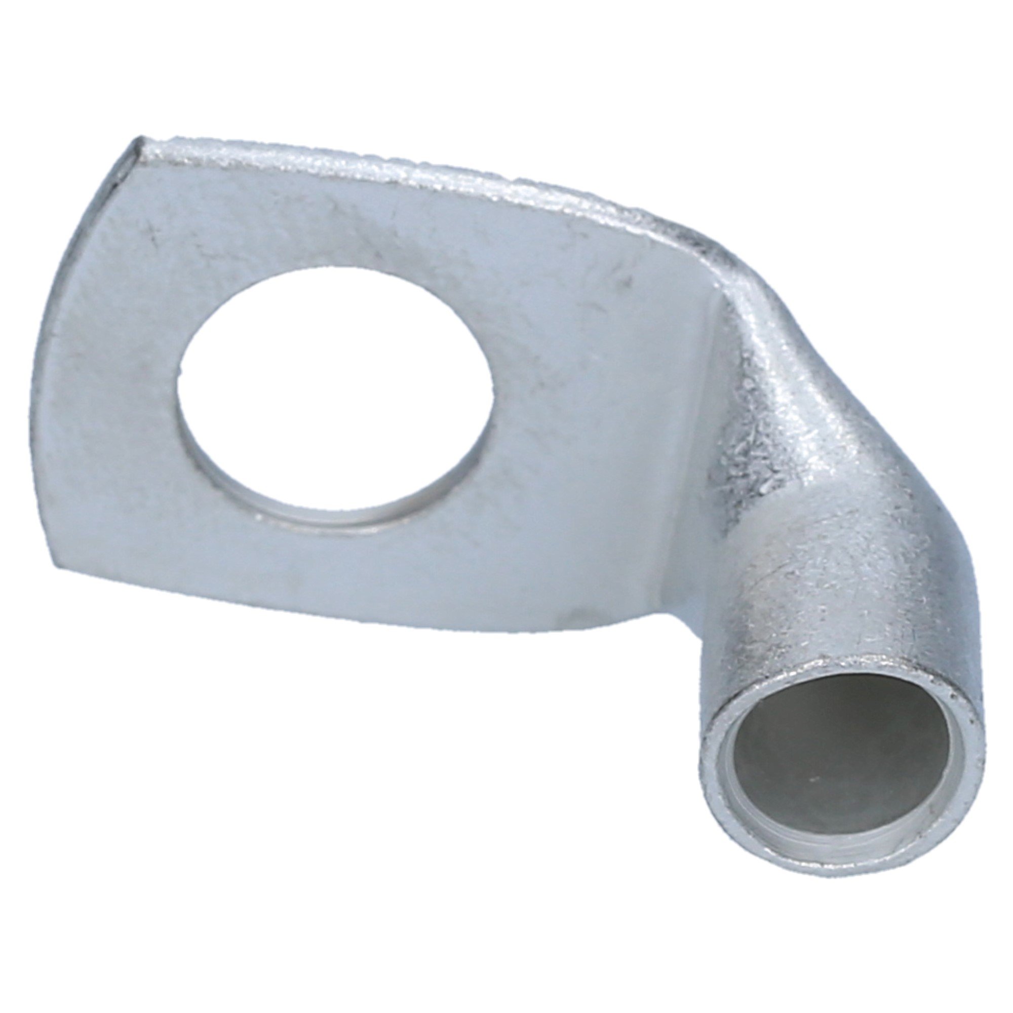 Cembre 10x Cosse de Câble A5-L10 Coudée 90° 25 mm² M10 en Cuivre Étamé | Connecteur tubulaire non isolé avec trou de contrôle pour installation électrique de voiture, camion et maison
