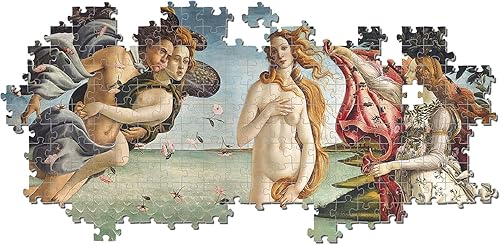 Miniatura 4 de Clementoni 32572 El Nacimiento de Botticelli 2000 piezas Colección Museum Nacimiento de Venus 2000 piezas, fabricado en Italia, rompecabezas para