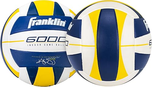 Miniatura 9 de Franklin Sports Indoor Training + Match Volleyballs - Premium 9000 + 6000 Official Size Adult + Youth Volleyballs - Composite Cover Indoor