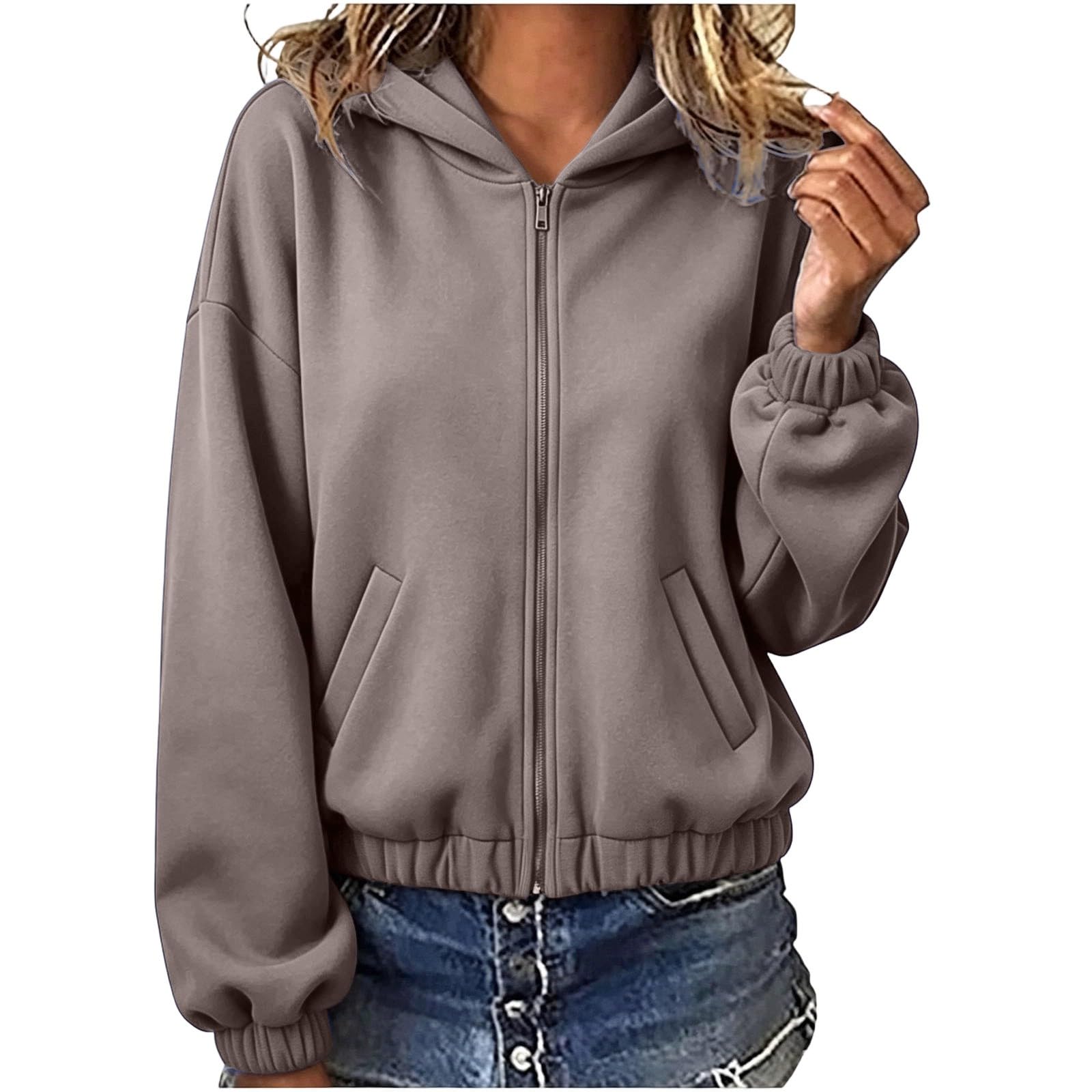 LUCKME Felpa Donna Calda con Cappuccio Oversize Morbida per Tempo Libero