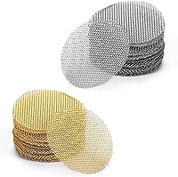 Romeda 100 Pack 3/4 Inch Pipe Screens: 50 Stainless Steel & 50 Brass Reusable Tobacco Pipe Filters