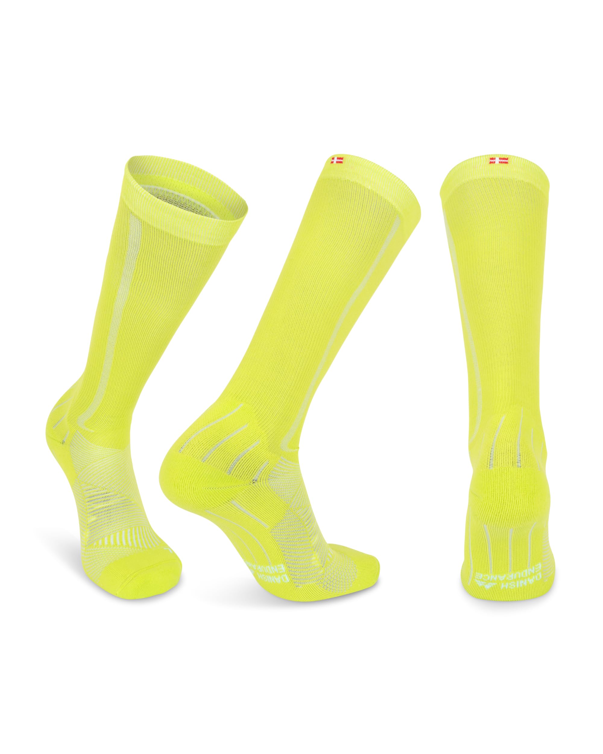 DANISH ENDURANCE Calze Compressione Graduata Donna e Uomo 21-26mmHg, Gambaletti, Calze Compressive per Recupero, Circolazione, Viaggi, 1 Paia