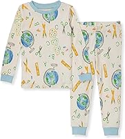 Vista 32 de Burt's Bees Baby Conjunto de Pijama de 2 Piezas para Niños con Camiseta de Manga Larga y Pantalones de Algodón Orgánico