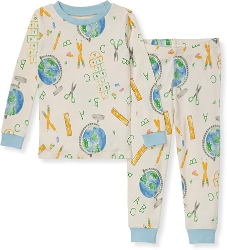 Miniatura 76 de Burt's Bees Baby - Conjunto de pijama de algodón de 2 piezas para bebés y niños, camiseta de manga larga y pantalón largo