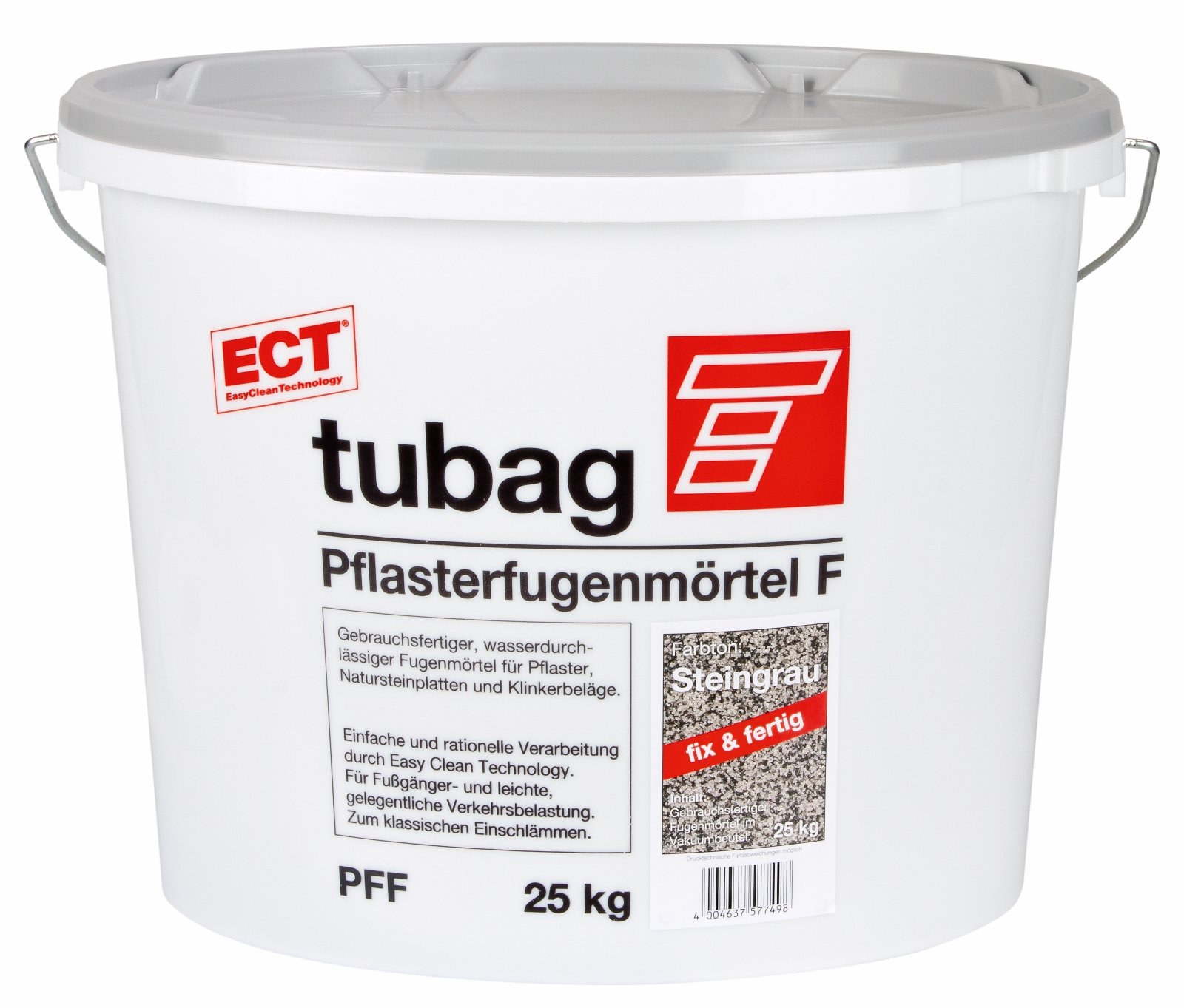 Pflasterfugenmörtel F PFF 25 kg/ Eimer (Steingrau)