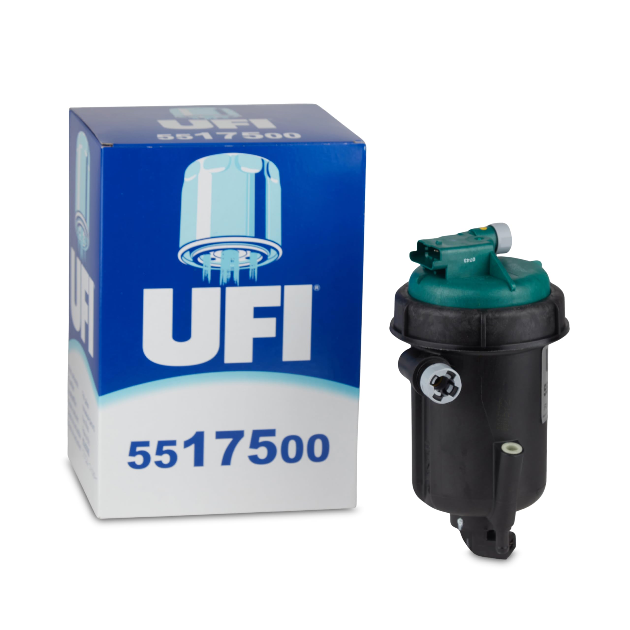 UFI Filters, Filtro Gasolio 55.175.00, Filtro Carburante per Ricambio, Adatto ad Auto, Applicabile su Diversi Modelli Fiat
