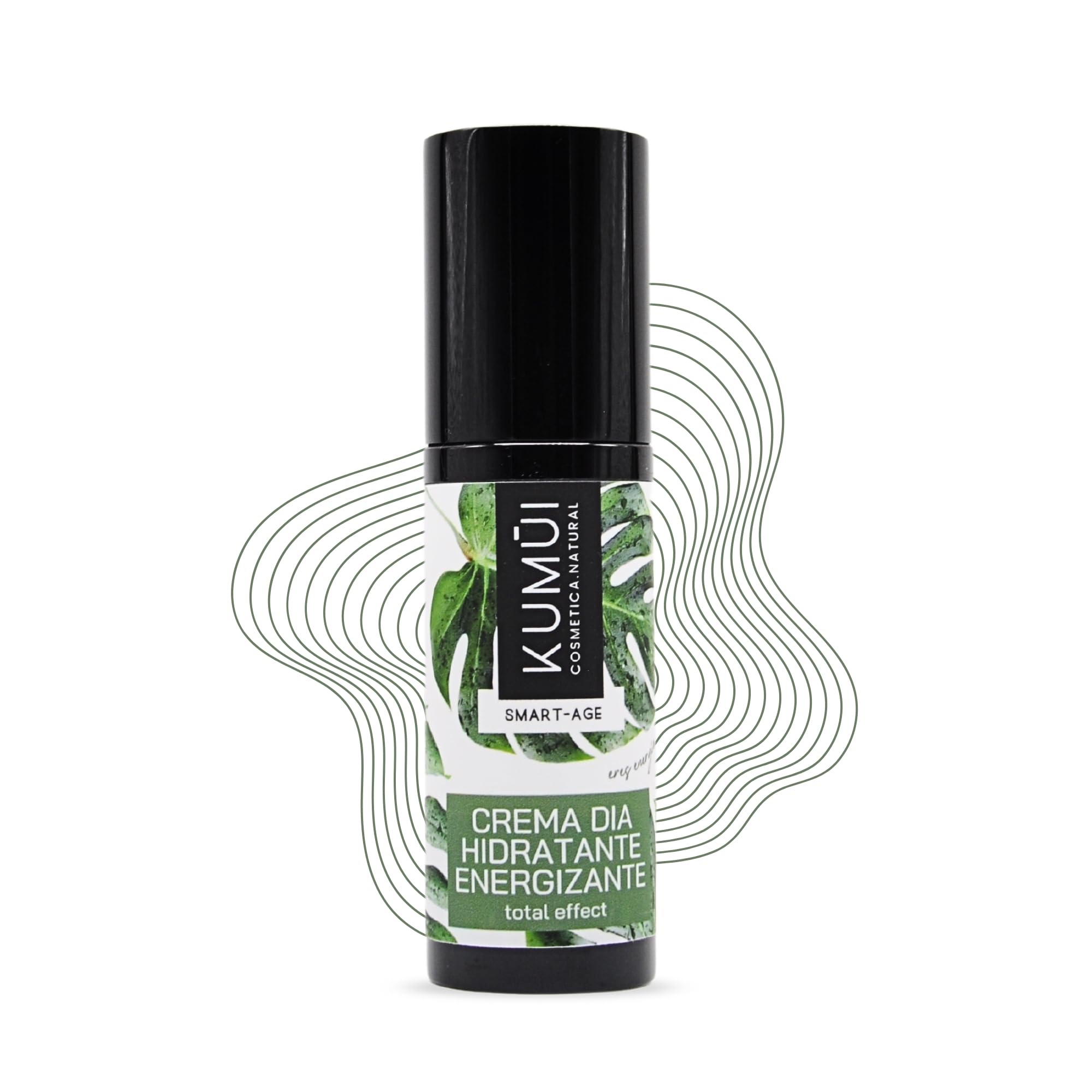 Kumui - Crema Hidratante Antiedad Día Energizante - Piel firme y suave sin sensación grasa - Cosmética Natural Vegana Cruelty Free Antienvejecimiento - Mujer y Hombre Unisex – 30 ml