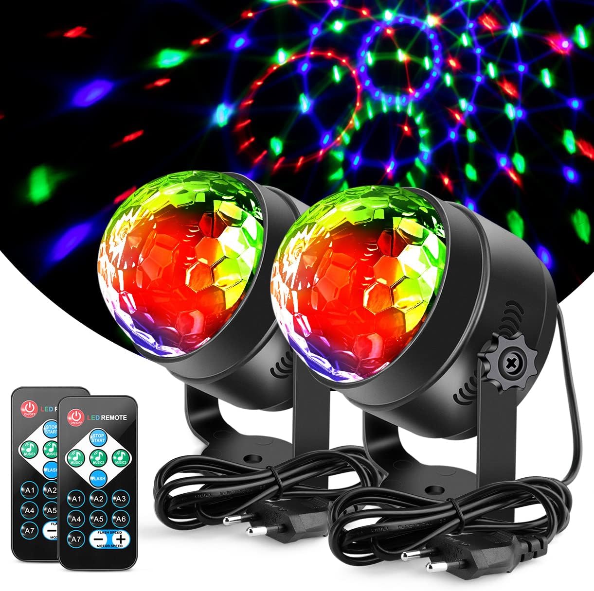 LAMPE SCENE - SPOT DE SCENE Lampe Boule Disco de Commande Vocale Boule