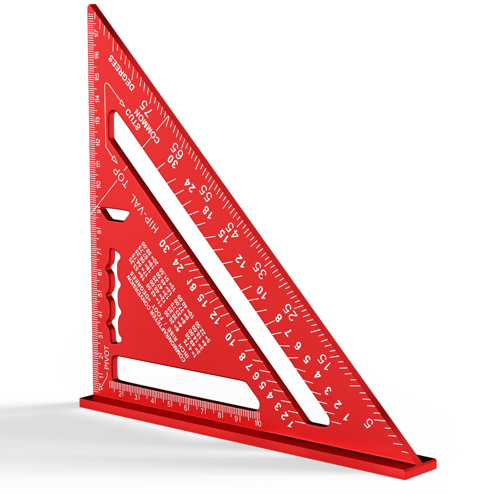 Newaner 180MM Zimmermannswinkel - Metrisches Dreieckslineal aus Aluminium - Hohe Präzision Schreinerwinkel für Zimmerman