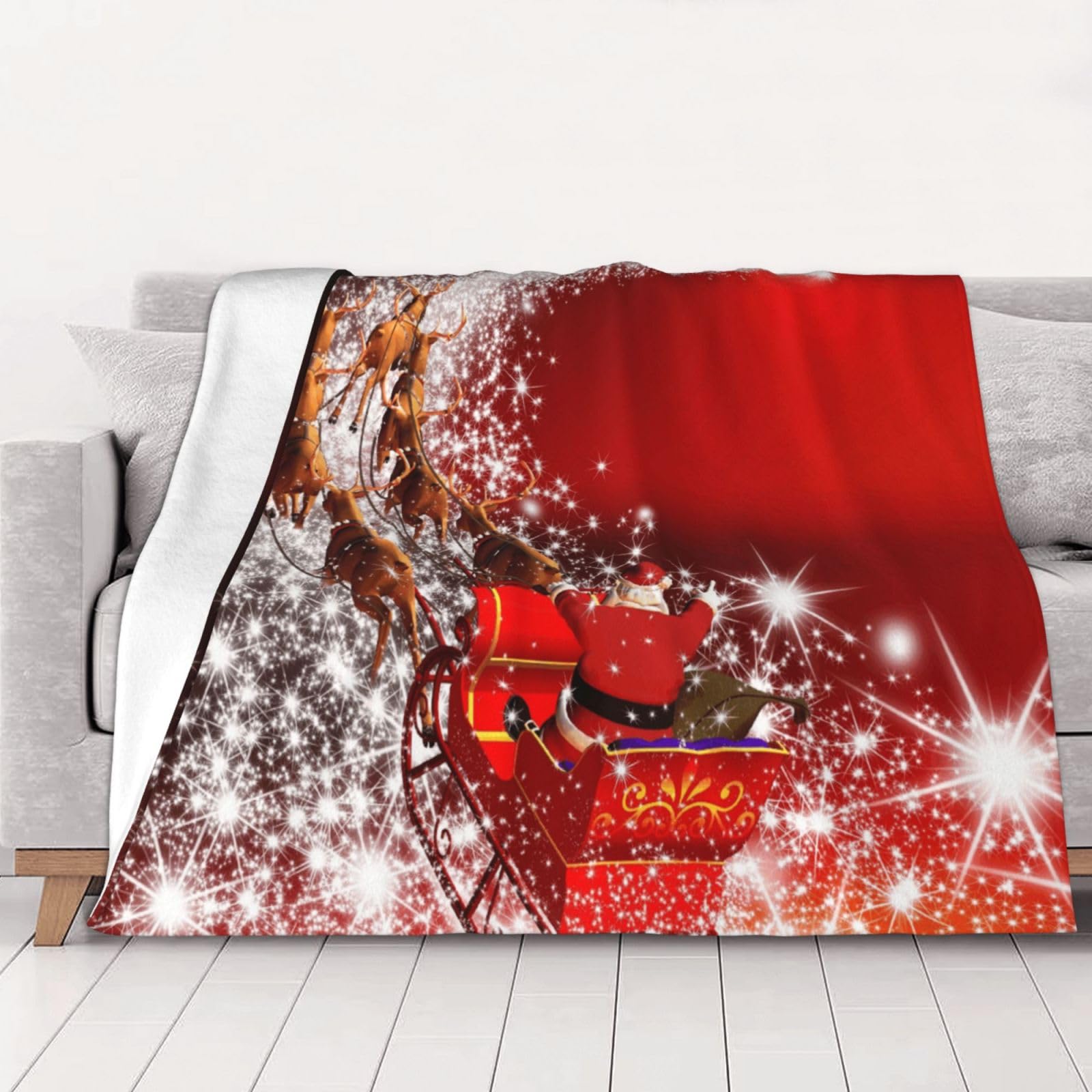 Couverture de Noël douce en flanelle, cadeau homme et femme