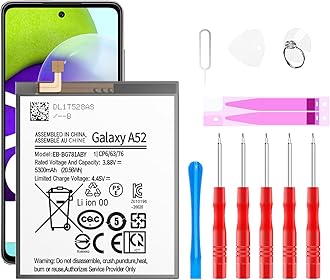 Galaxy A52 Battery,EB-BG781ABY Replacement Battery for Samsung Galaxy A52 (4G / 5G) SM-A526 SM-A526B/DS SM-A5260&Samsung Galaxy S20 FE SM-G780 & S20 FE 5G SM-G781 with Repair Tool Kit