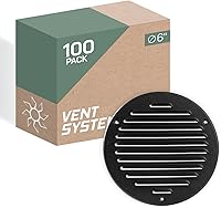 Vista 83 de Vent Systems – 3.35 x 9.84 pulgadas (interior) rejilla de ventilación de aire rectangular de metal blanco para alero, cubierta de rejilla, deflector