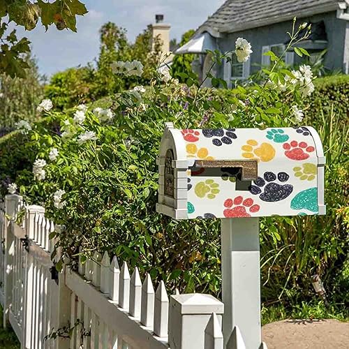 Miniatura 5 de Dibujo magnético de huella de cachorro para mascotas, 100 % poliéster, tamaño estándar de 21 x 18 pulgadas en Oxford Garden, cubierta para buzón